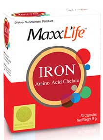 รูปภาพของ MaxxLife Iron Amino Acid Chelate 30cap 